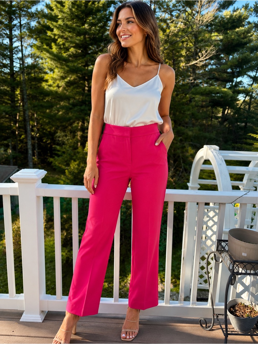 J.Crew Kelsey Kick Flare Cropped Pants Barbie Pink NWT 6